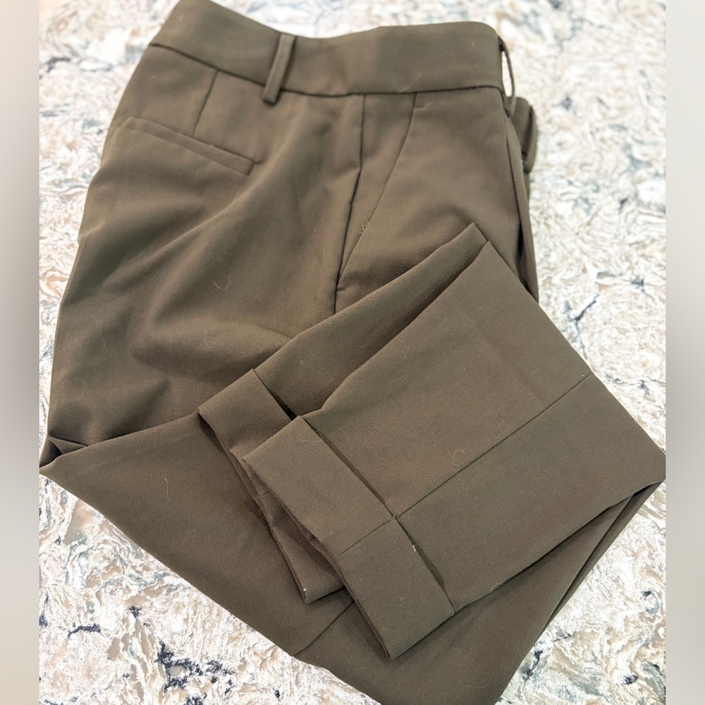 Banana Republic NWT Size 2 High-Waist Tapered Crop Trouser Green